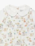 Trotters Baby Augustus And Friends Romper, White/Multi
