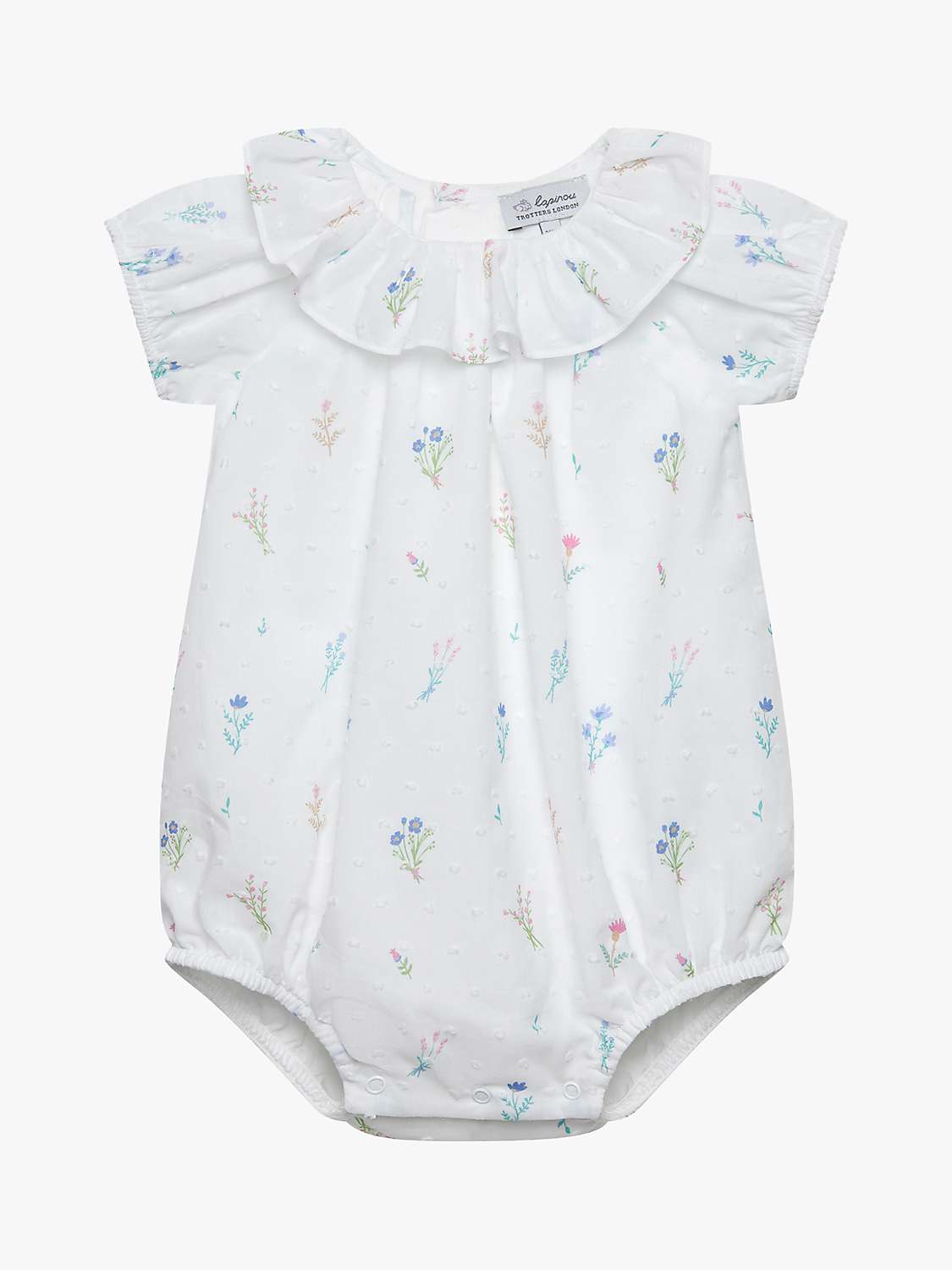 Buy Trotters Baby Fleur Willow Print Bubble, White/Multi Online at johnlewis.com