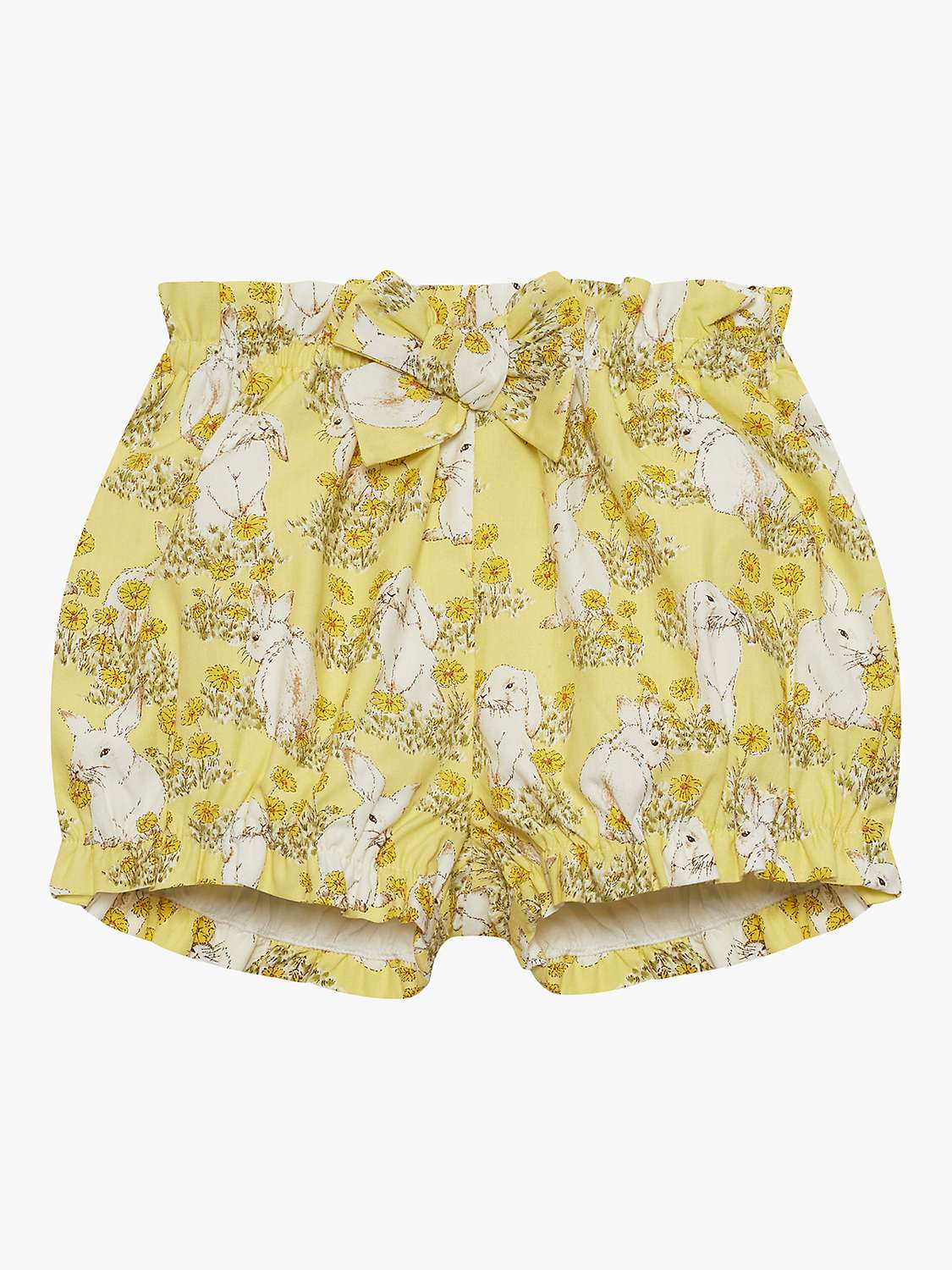 Buy Trotters Baby Bunny Print Cotton Bloomers, Yellow/Multi Online at johnlewis.com
