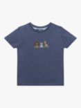 Trotters Baby Augustus & Friends T-Shirt, Denim Blue Marl