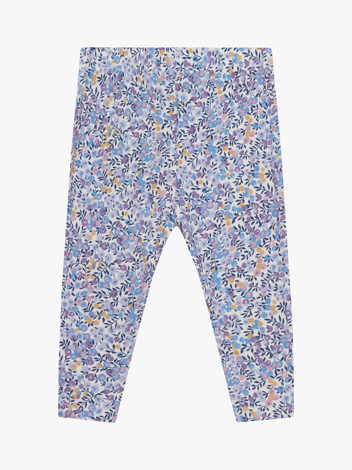 Trotters Baby Liberty's Wiltshire Floral Print Leggings, Lilac, 6-12 months