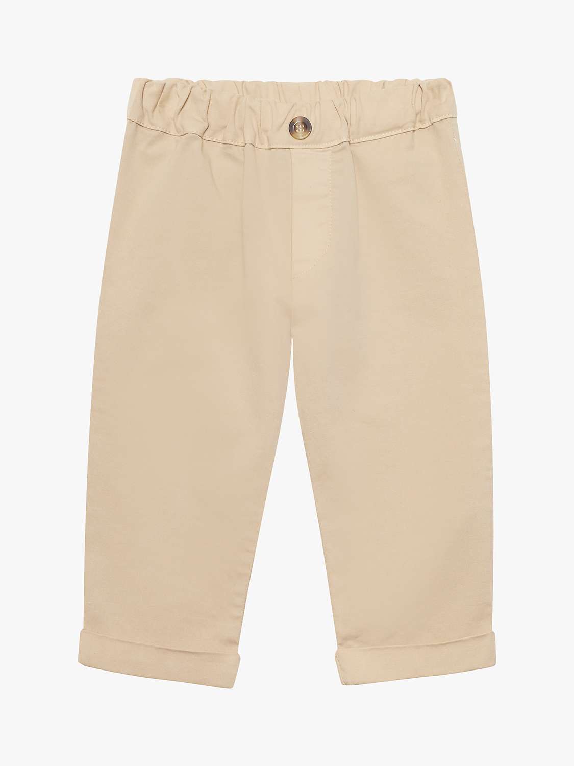 Buy Trotters Baby Orly Cotton Blend Trousers, Camel Online at johnlewis.com