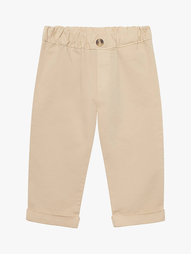 Trotters Baby Orly Cotton Blend Trousers, Camel