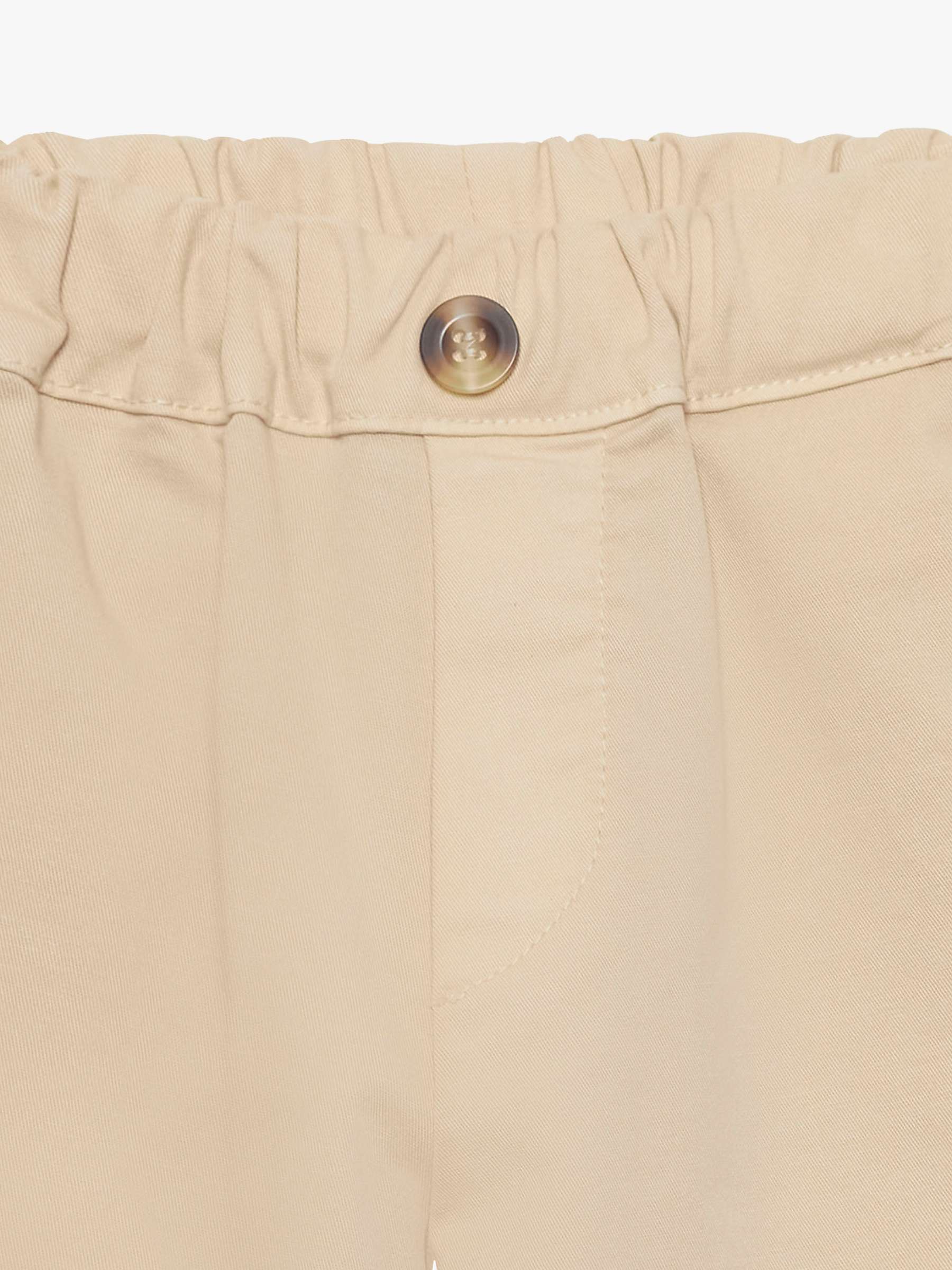 Buy Trotters Baby Orly Cotton Blend Trousers, Camel Online at johnlewis.com