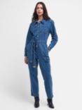 Barbour International Hamilton Denim Jumpsuit, Authentic Wash, Authentic Wash