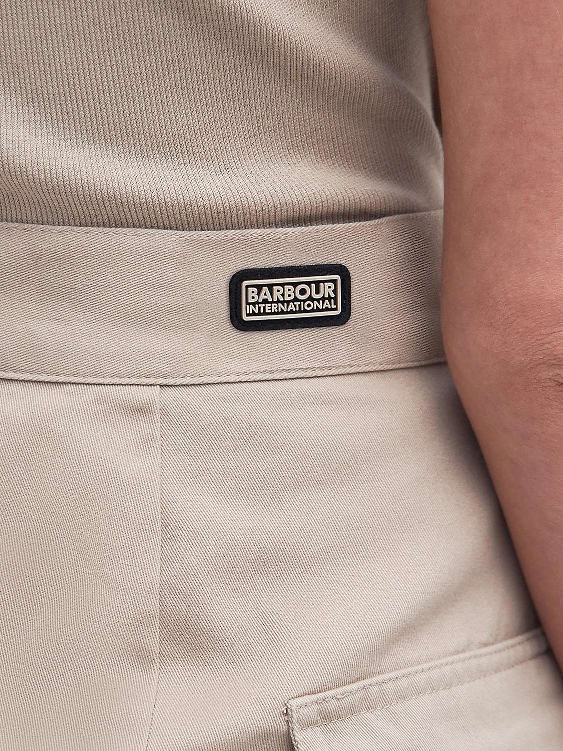Buy Barbour International  Kinghorn Mini Skirt, Oat Online at johnlewis.com