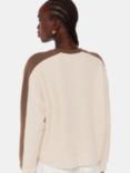 Whistles Colourblock Sweatshirt, Khaki/Beige