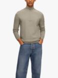 SELECTED HOMME Half Zip Knit Jumper, Grey