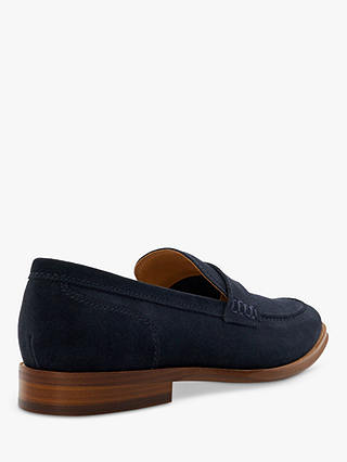Dune Sulli Natural Sole Penny Loafers, Navy