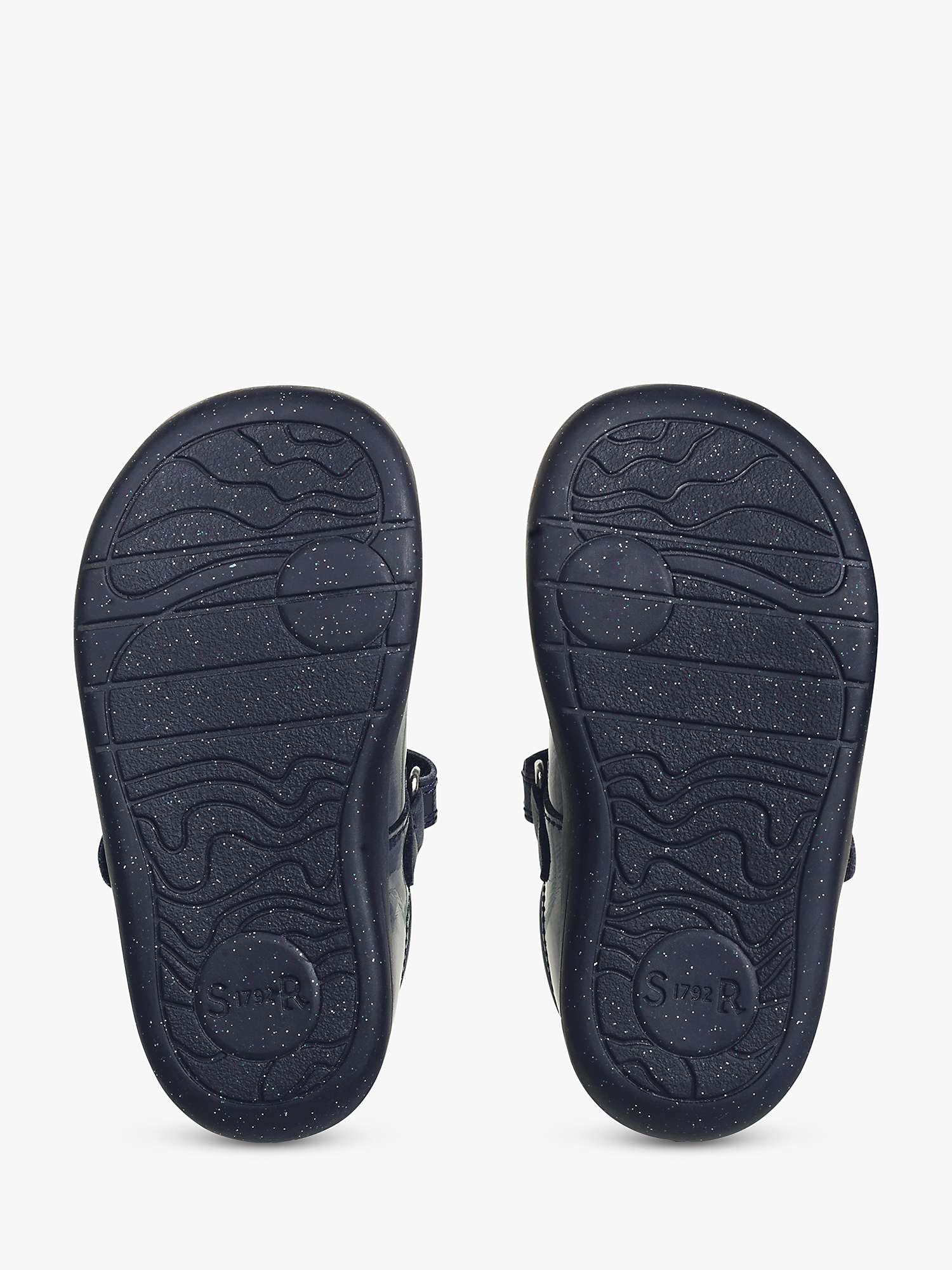 Buy Start-Rite Kids' Puzzle Leather Patent T-Bar Shoes, Navy Online at johnlewis.com
