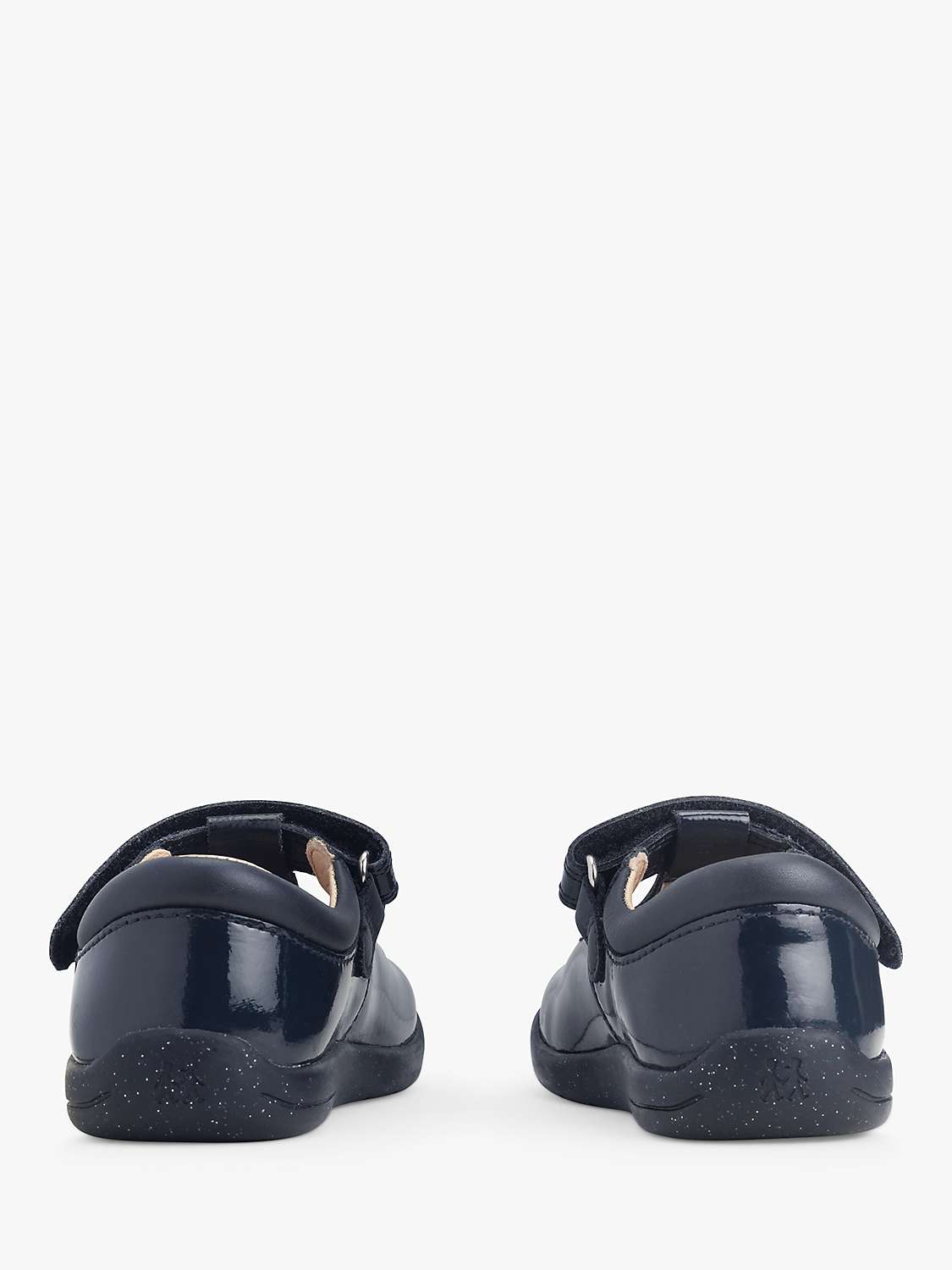 Buy Start-Rite Kids' Puzzle Leather Patent T-Bar Shoes, Navy Online at johnlewis.com