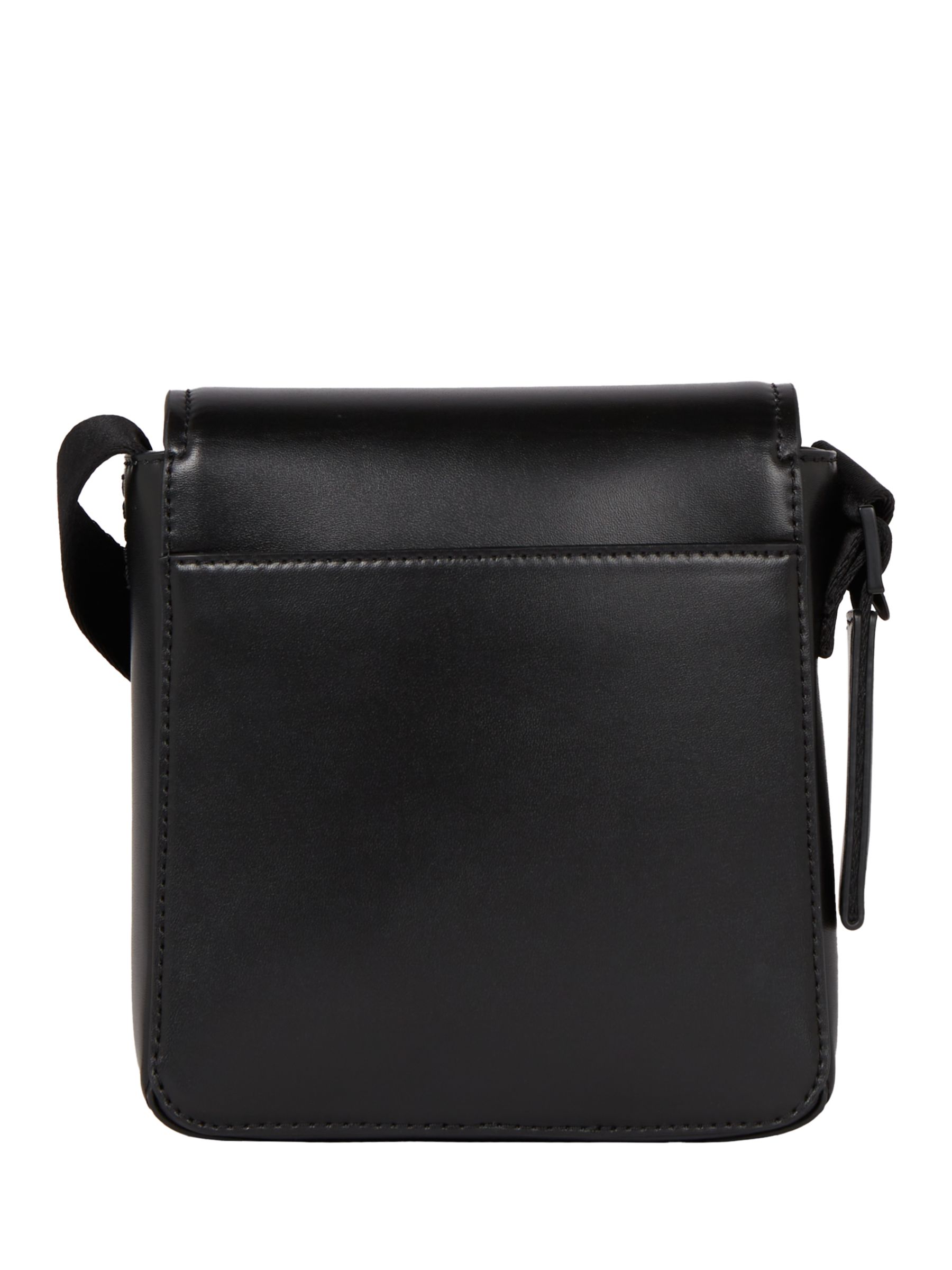 Calvin Klein Focus Cube Reporter Bag, Black at John Lewis & Partners