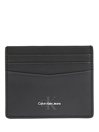 Calvin Klein Monogram Soft Card Holder, Black