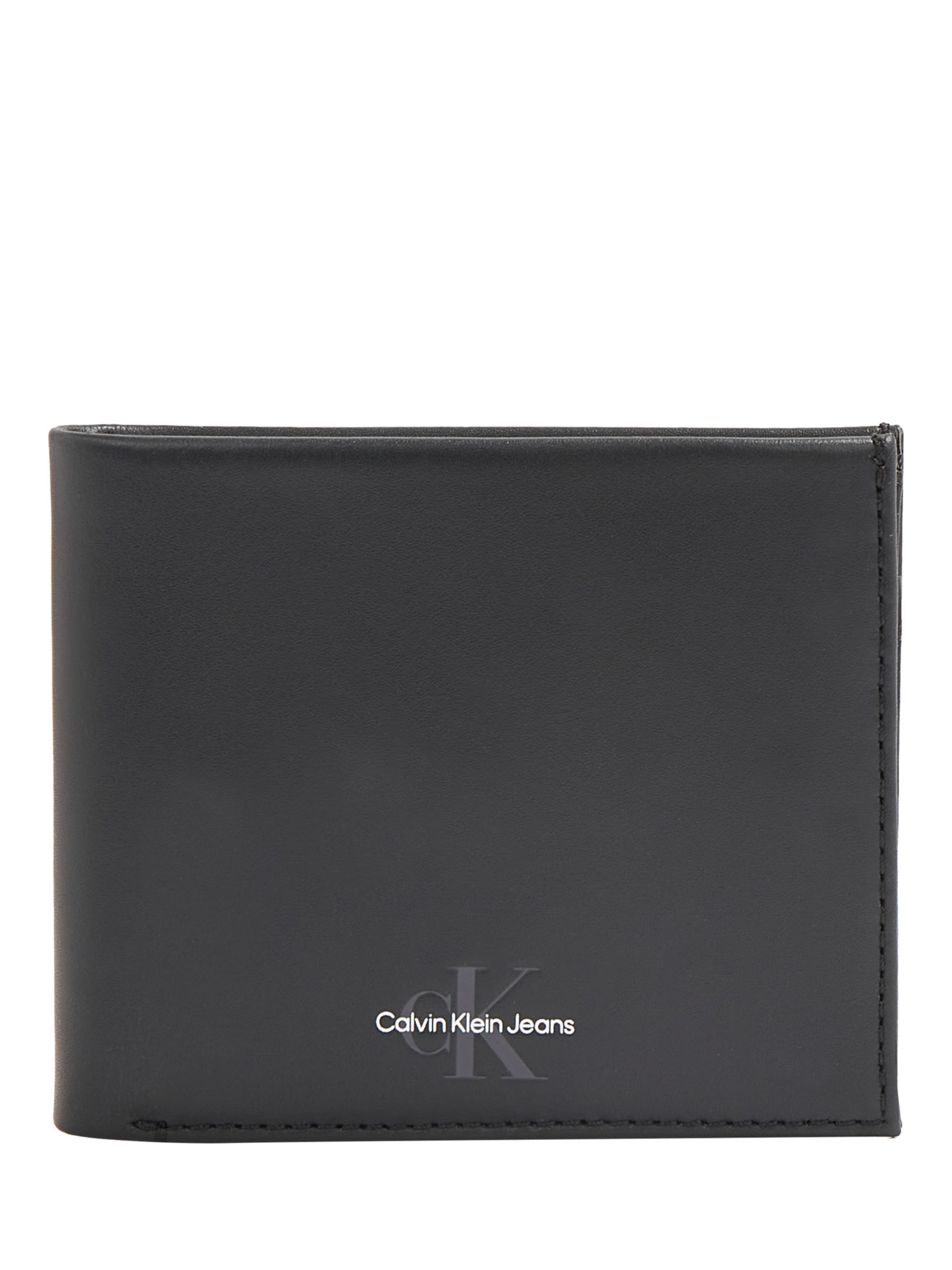Buy Calvin Klein Monogram Soft Bifold Wallet, Black Online at johnlewis.com