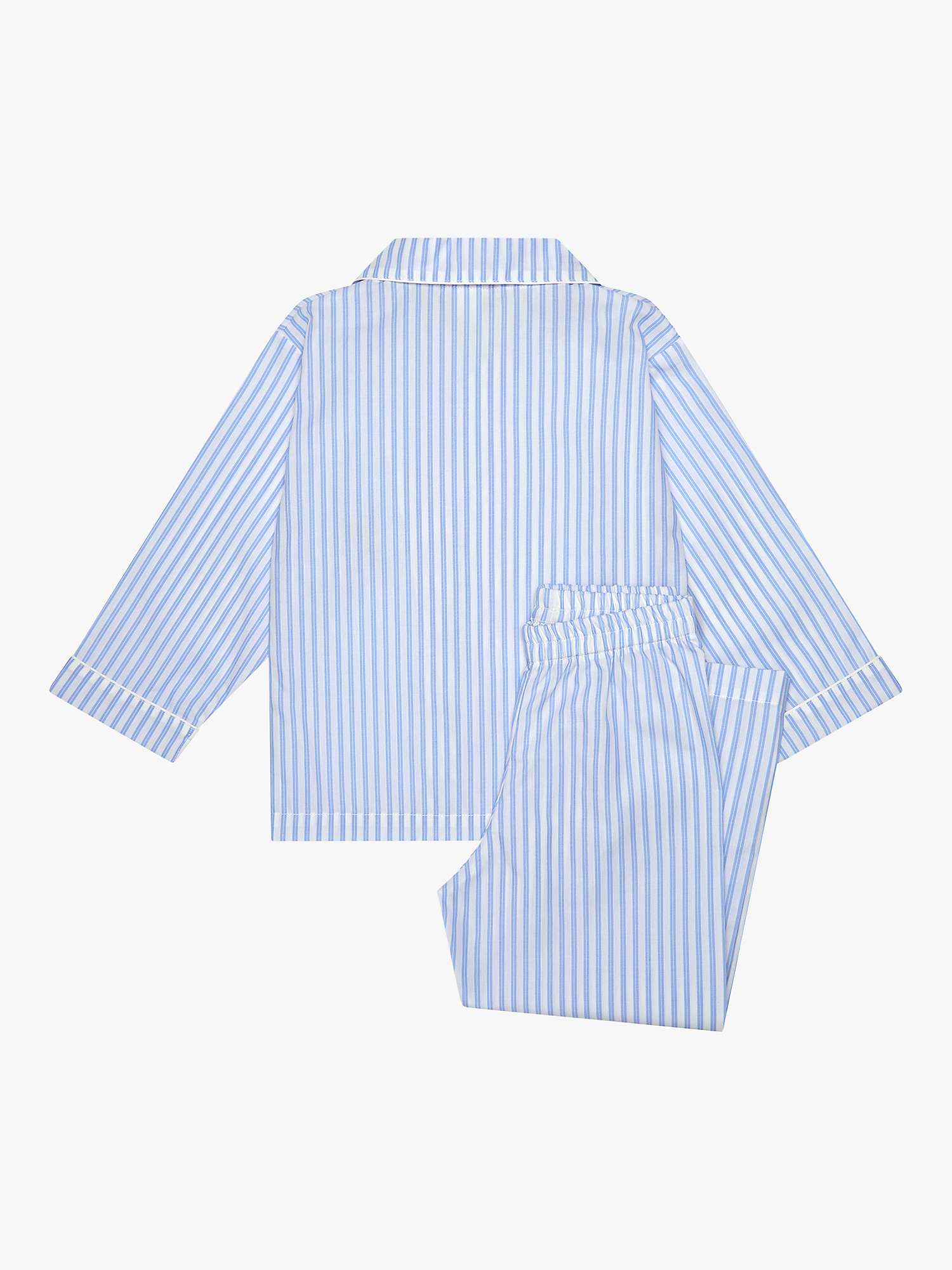 Buy Trotters Kids' Trumpet Guardsman Stripe Pyjamas, Blue/White Online at johnlewis.com