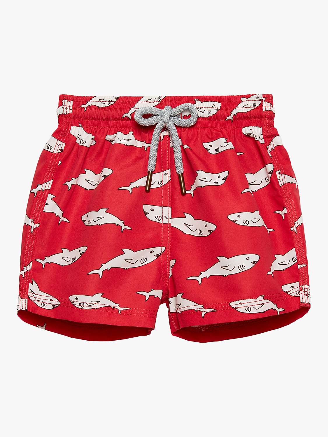 Buy Trotters Baby Shark Print Swim Shorts, Red/Multi Online at johnlewis.com