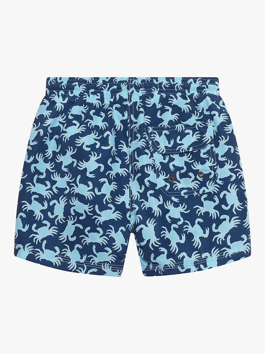 Buy Trotters Kids' Crab Print Swim Shorts, Navy Online at johnlewis.com