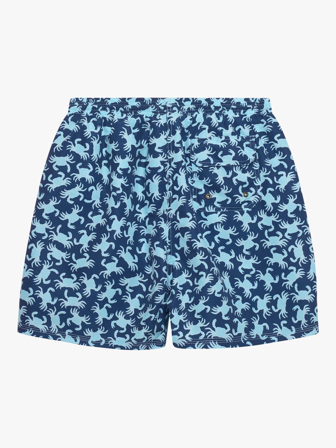 Trotters Crab Swim Shorts, Navy/Aqua, L