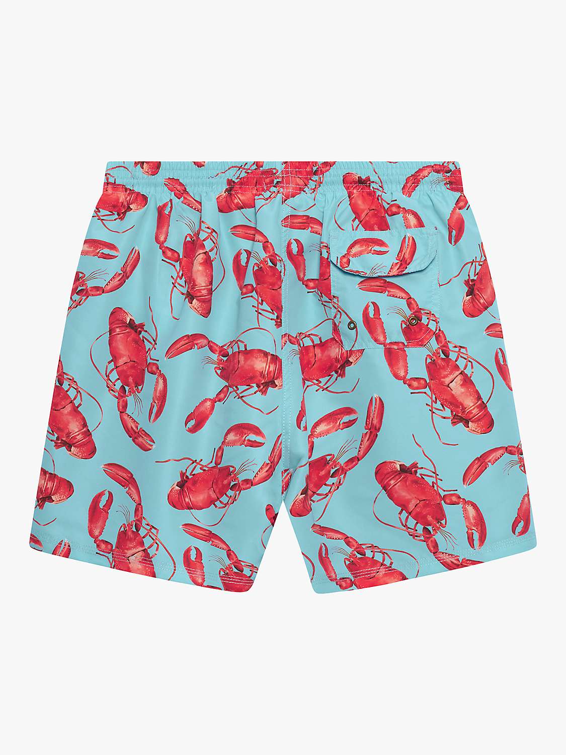 Buy Trotters Lobster Print Swim Shorts, Aqua Online at johnlewis.com