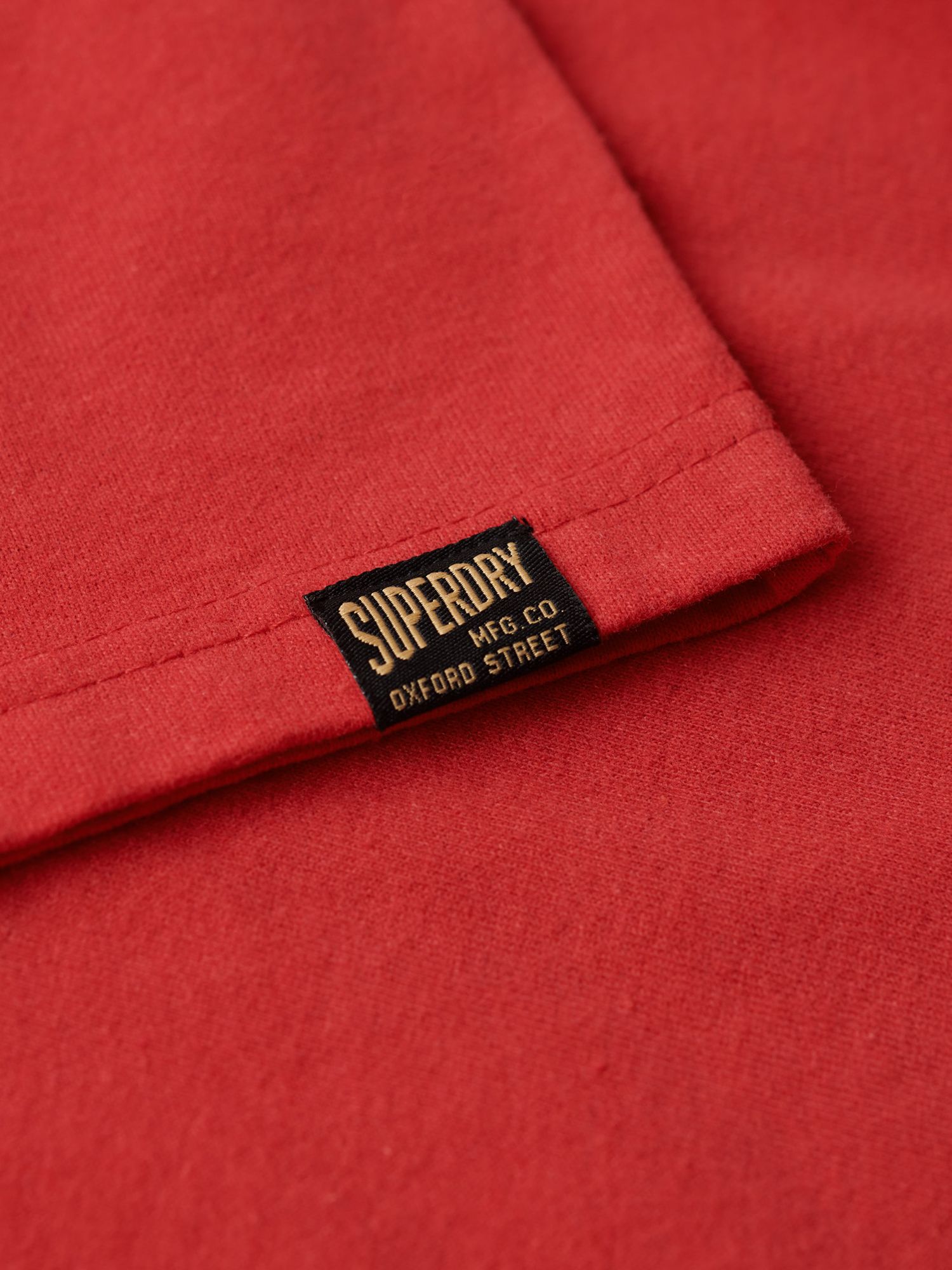 Buy Superdry Classic Heritage Logo T-Shirt, Ferra Red Marl Online at johnlewis.com