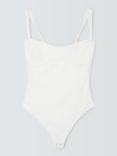 Good American Sweet Scuba Tank Bodysuit, White