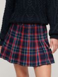 Superdry Mid Rise Check Mini Skirt