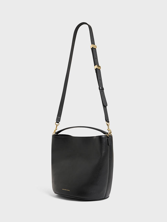 Gerard Darel Le Sandrine Leather Bucket Bag, Black