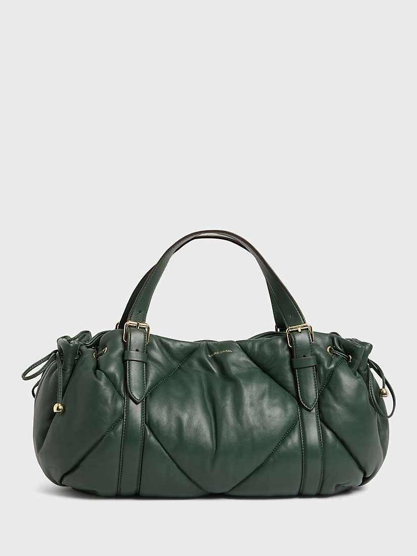 Buy Gerard Darel Le 24H Quilted Leather Shoulder Bag, Green Online at johnlewis.com