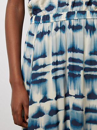 Gerard Darel Danica Tie-Dye Print Midi Skirt, Ink/Multi