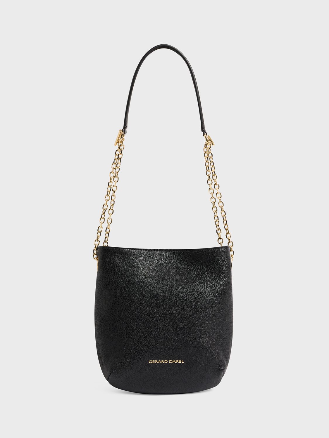 Gerard Darel Mini Charlotte Leather Handbag, Black at John Lewis & Partners