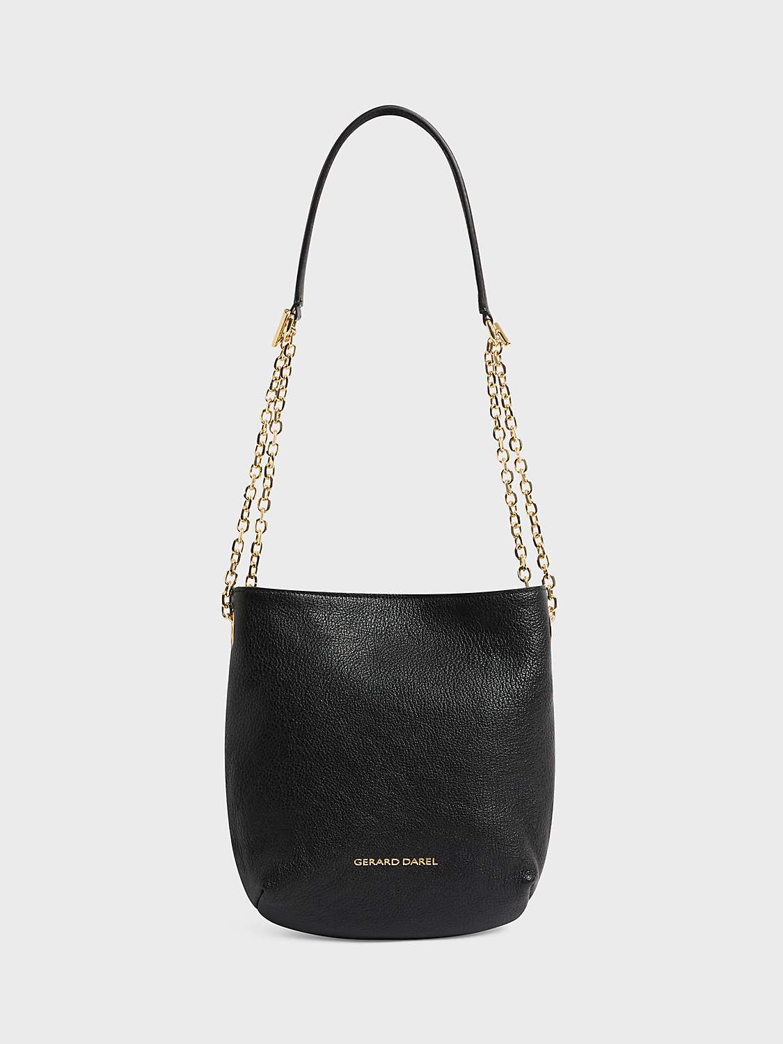Buy Gerard Darel Mini Charlotte Leather Handbag, Black Online at johnlewis.com