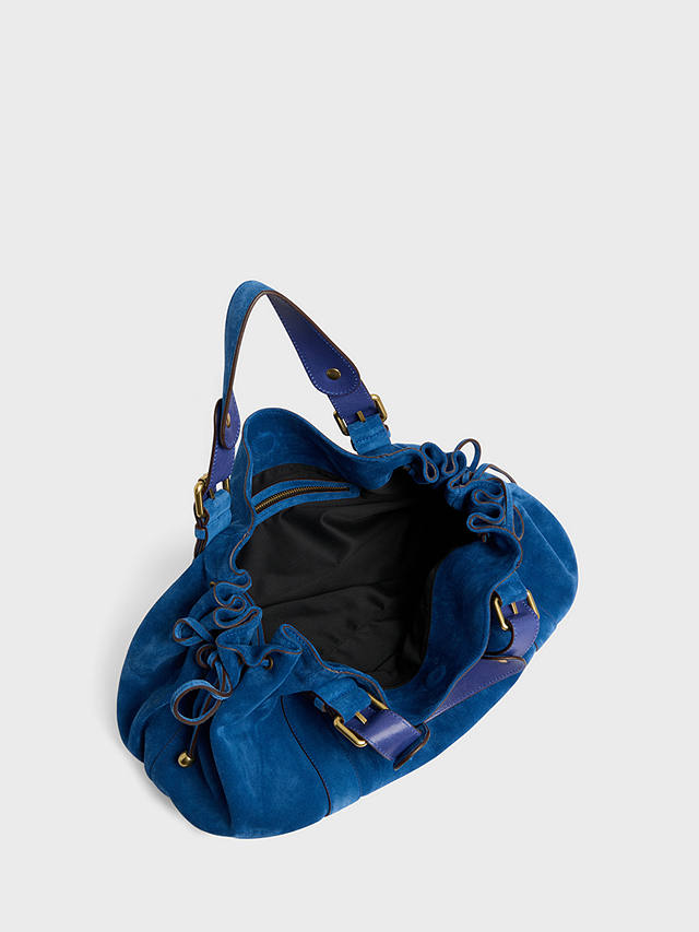 Gerard Darel 24H Leather Shoulder Bag, Blue