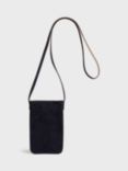 Gerard Darel Ladyphone Small Suede Bag, Universe