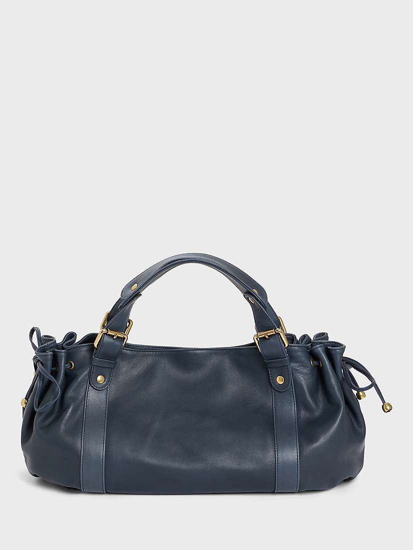 Buy Gerard Darel 24H Leather Shoulder Bag, Navy Online at johnlewis.com