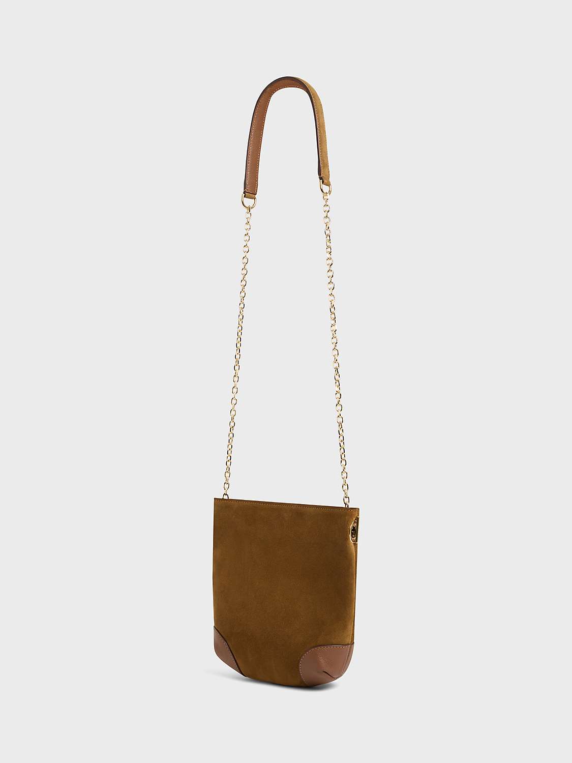 Buy Gerard Darel Mini Charlotte Suede Shoulder Bag, Amber Online at johnlewis.com