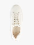 Dune Episode Textured Flatform Trainers, White-leather_mix