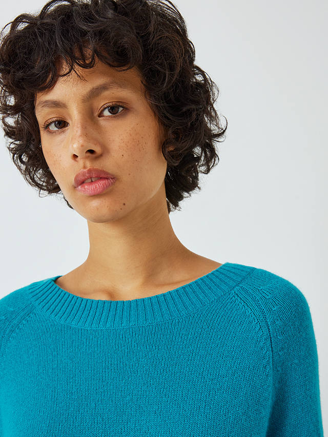 Weekend MaxMara Scatola Relaxed Cashmere Jumper, Turquoise