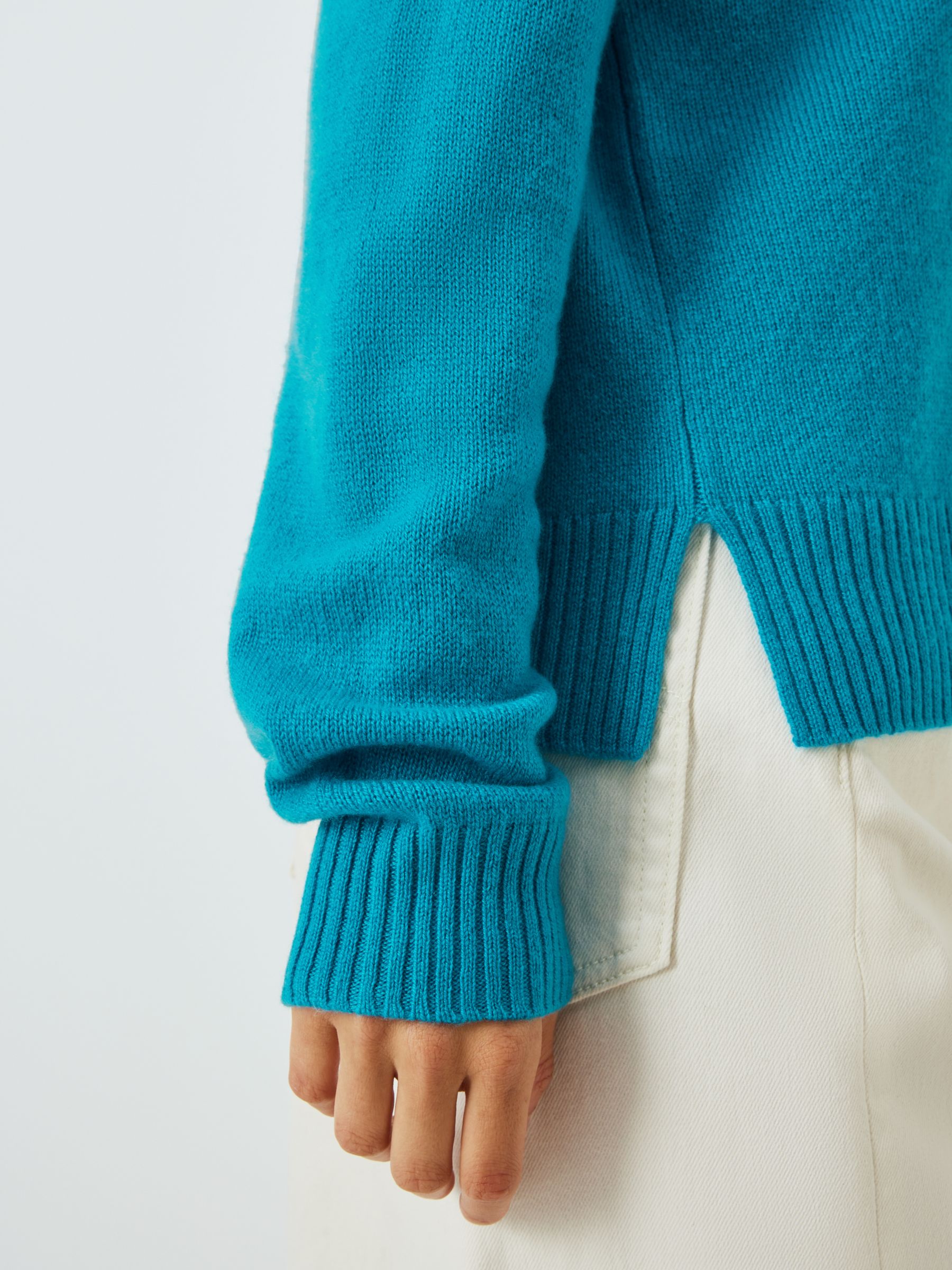Weekend MaxMara Scatola Relaxed Cashmere Jumper, Turquoise, M