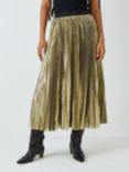 Weekend MaxMara Nurra Pleated Midi Skirt, Gold
