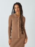 Weekend MaxMara Papiro Ribbed Top, Brown