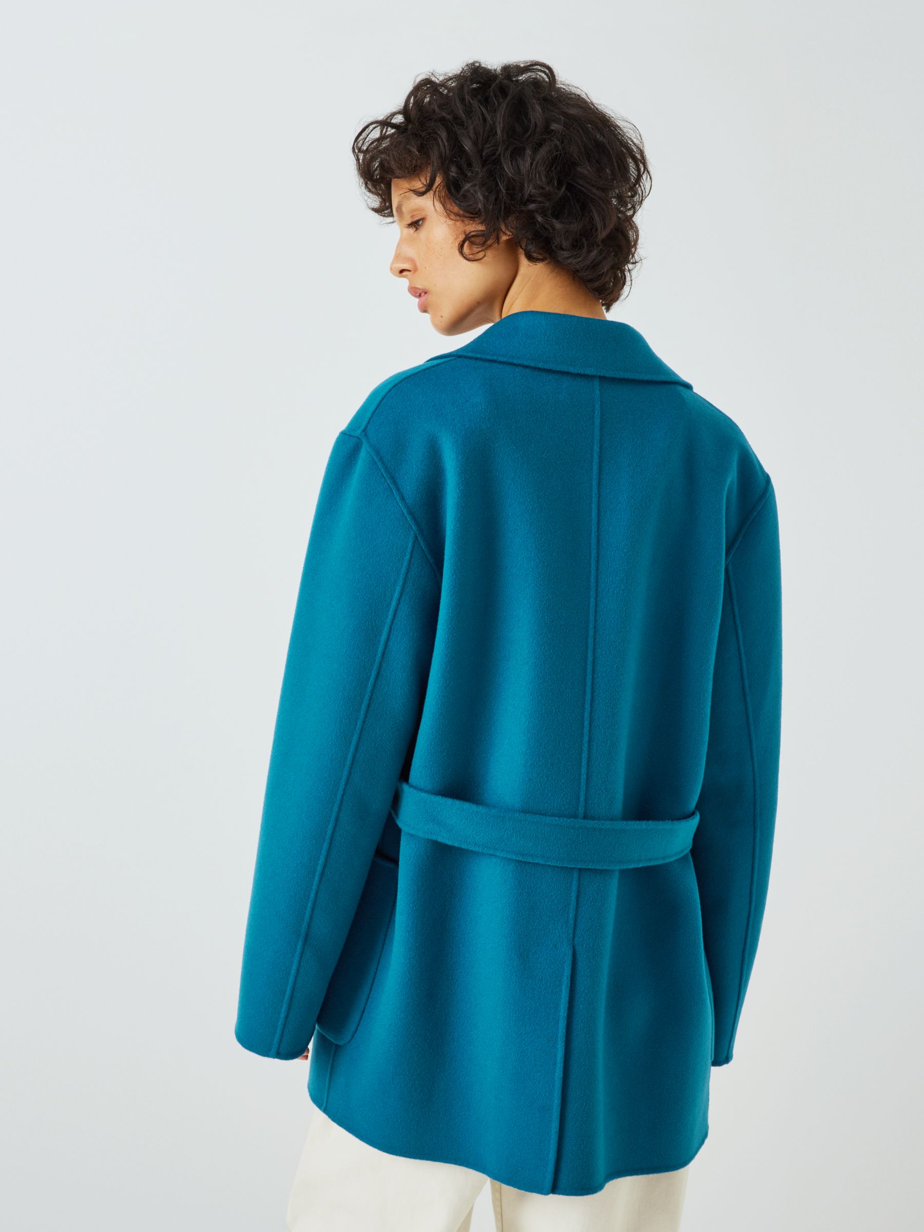Buy Weekend MaxMara Ellisse Short Wool Blend Coat, Cobalt Online at johnlewis.com