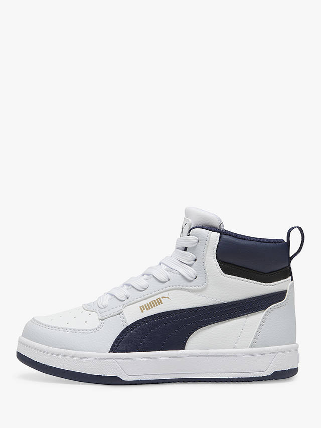 PUMA Kids' Caven 2.0 Mid Trainers, White/Navy