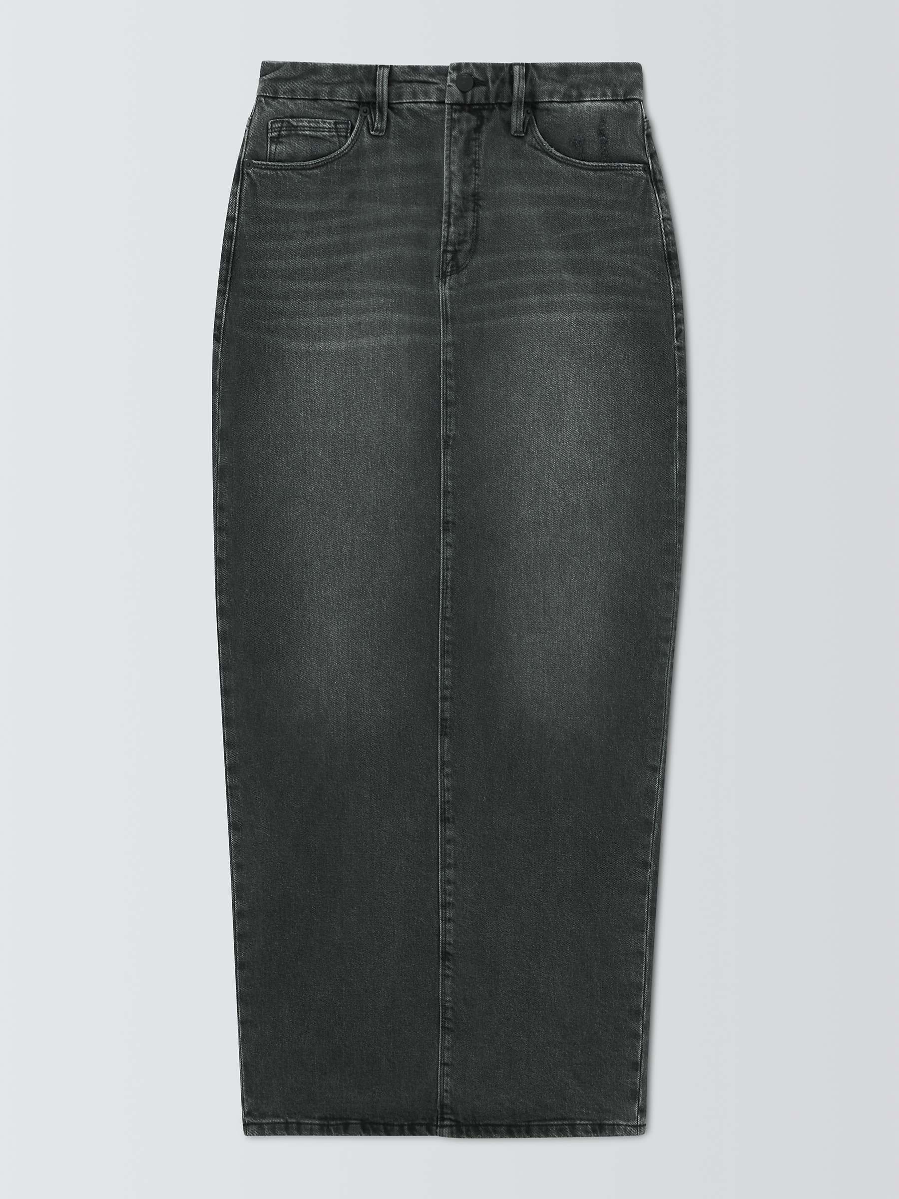 Buy Good American Denim Tube Maxi Skirt, Black Online at johnlewis.com