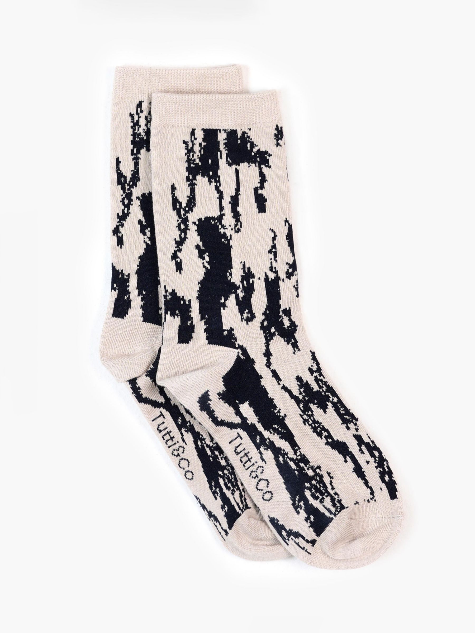 Buy Tutti & Co Wildflower & Driftwood Patterned Socks, Pack of 2, Black/Multi Online at johnlewis.com