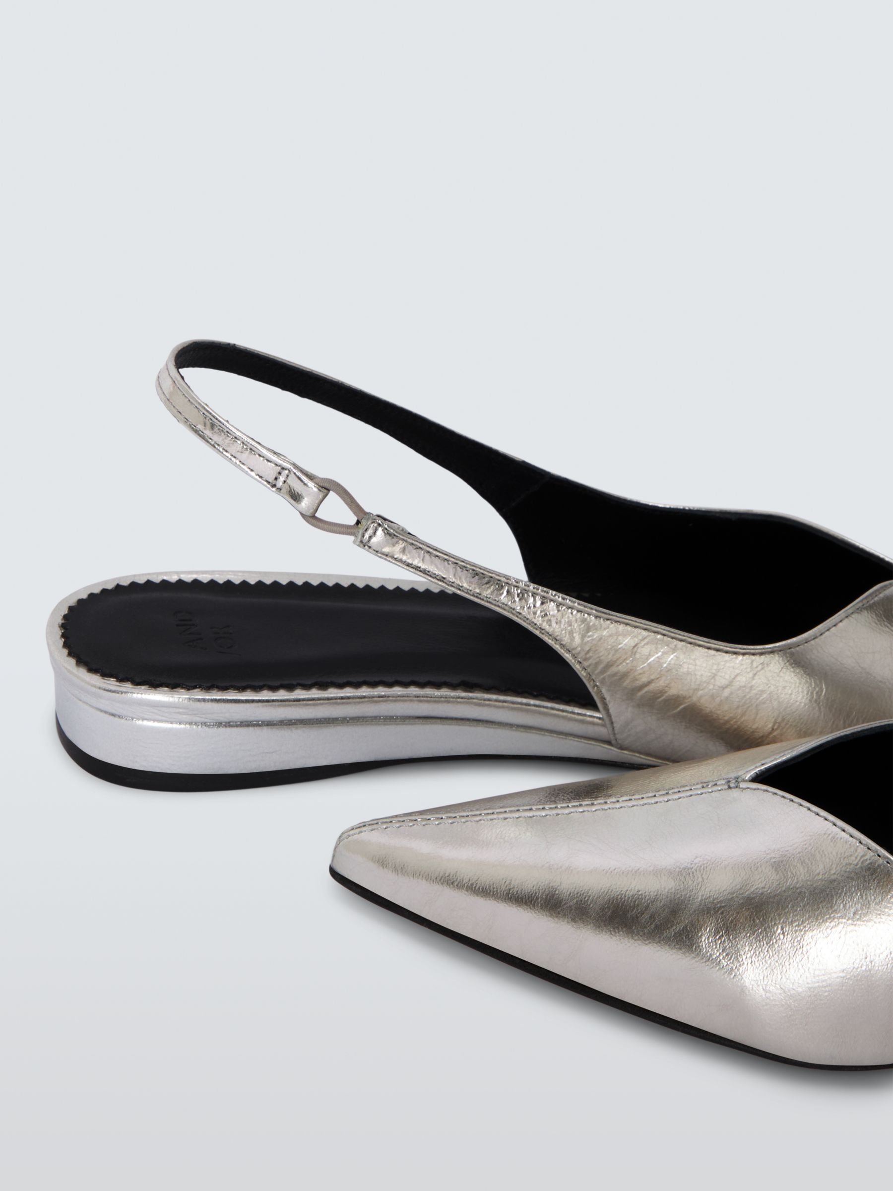 Buy AND/OR Dorset Leather Slingback Open Court Shoes Online at johnlewis.com