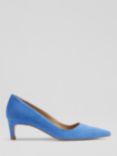 L.K.Bennett Ava Suede Kitten Heel Court Shoes, Blu-blue
