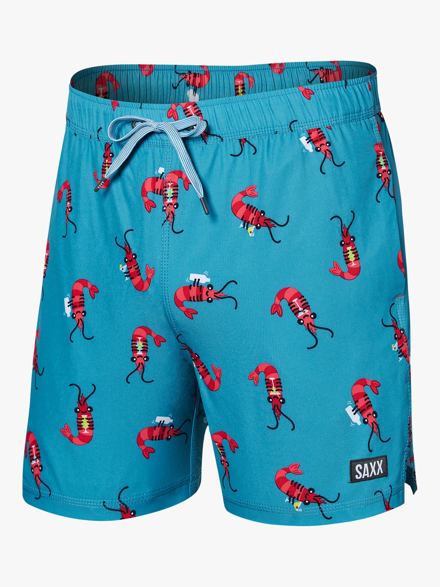 SAXX Oh Buoy 2-in-1 Swim Shorts, Blue/Multi, XL