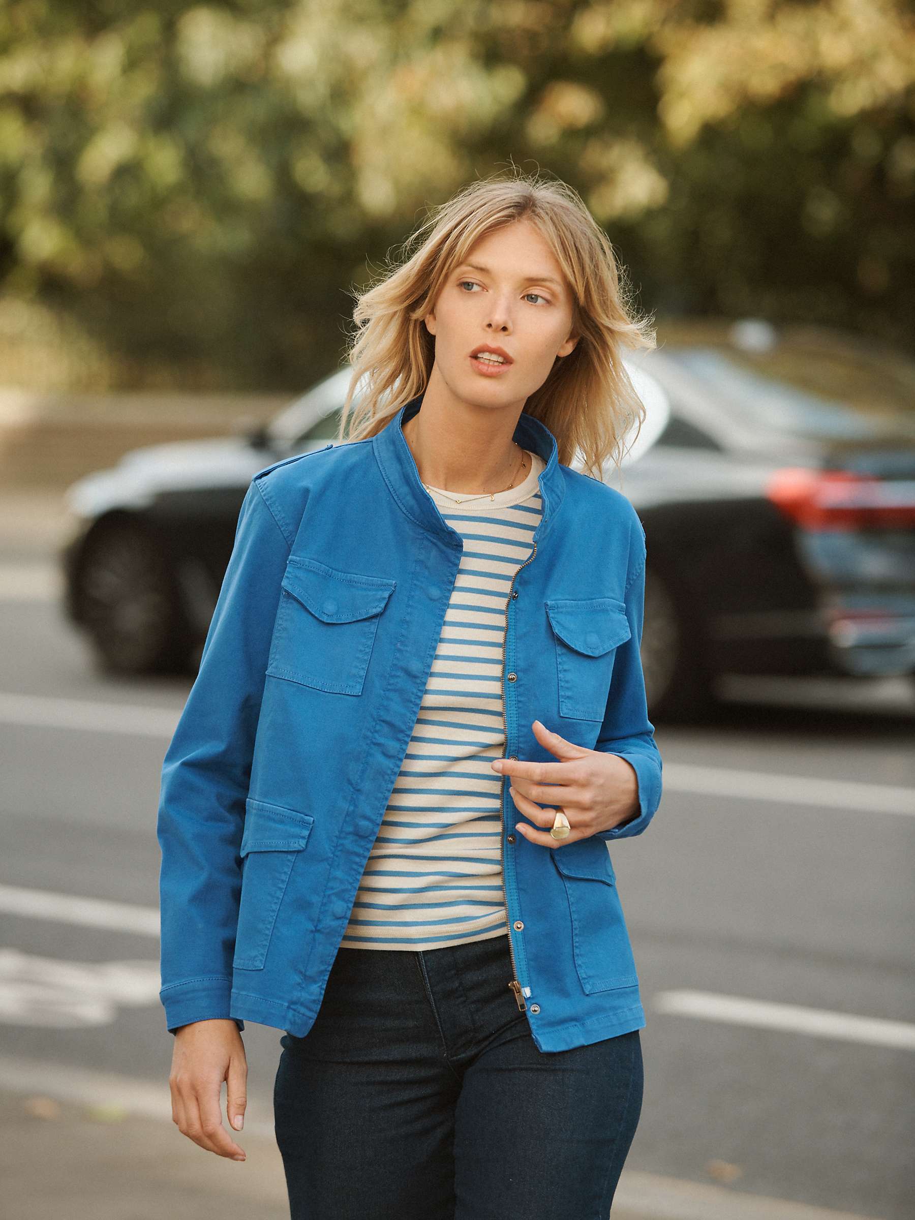Buy NRBY Monica Cotton Blend Utility Jacket Online at johnlewis.com