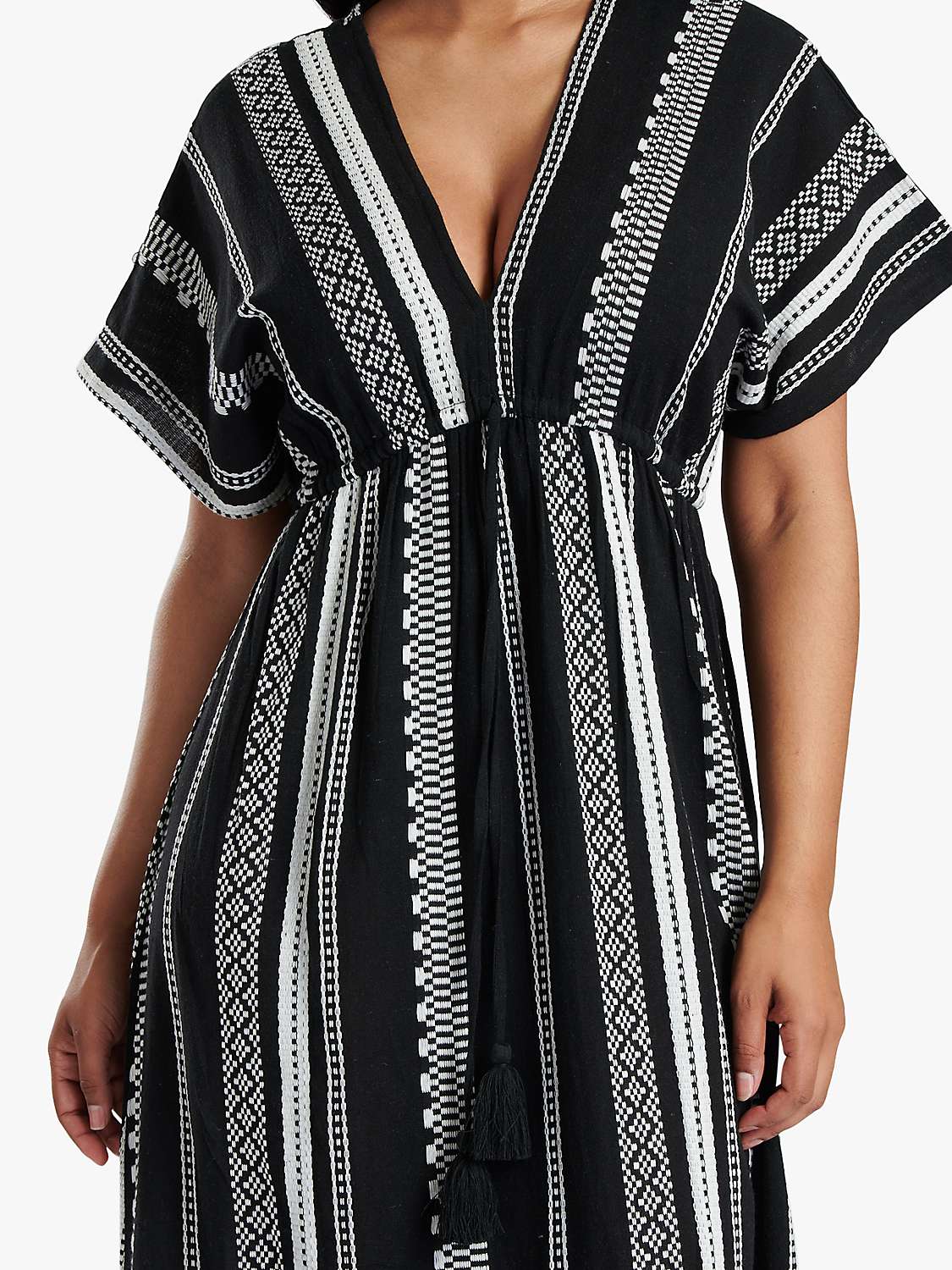 Buy South Beach Tiered Maxi Dress, Black Online at johnlewis.com
