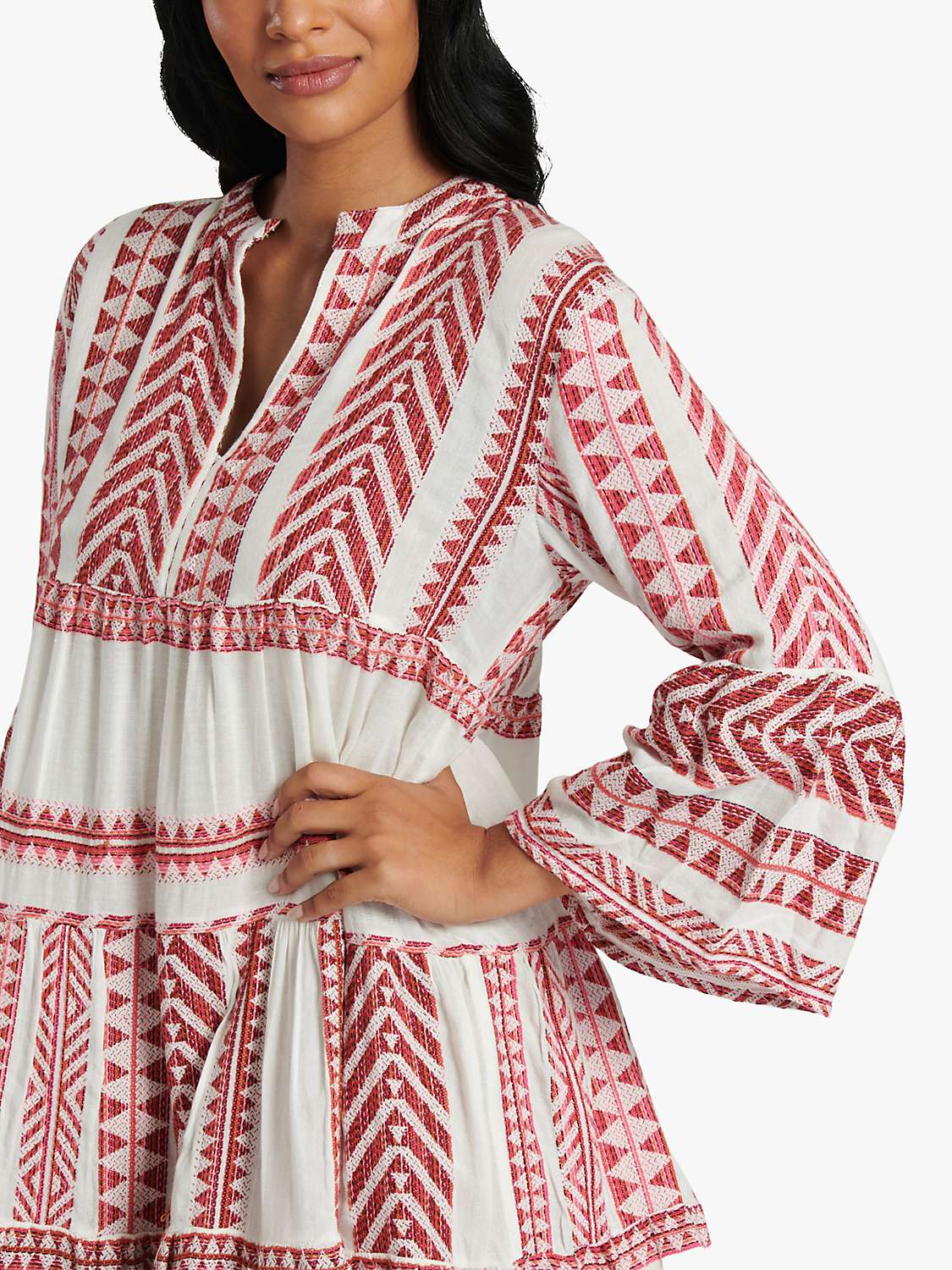 Buy South Beach Jacquard Tiered Mini Dress Online at johnlewis.com